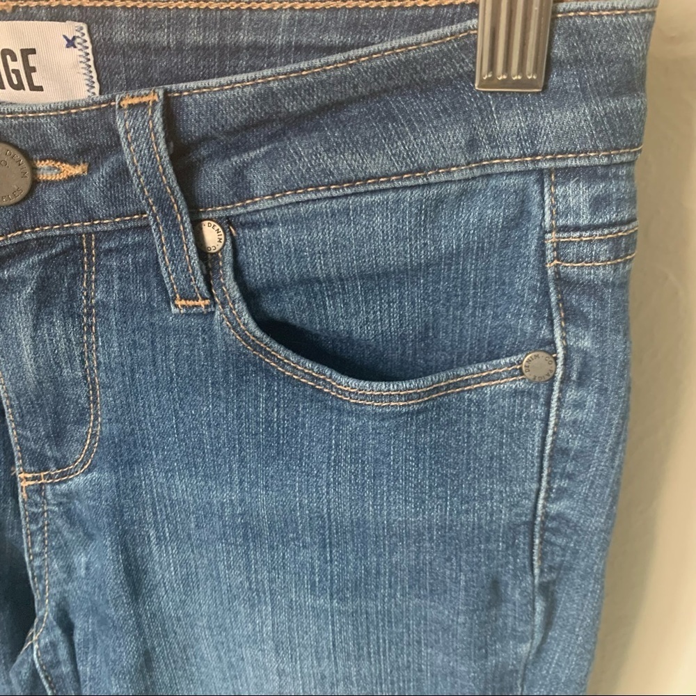 PAIGE Manhattan Collins Slim Bootcut Jeans 33” Inseam Size 26 - Picture 8 of 13